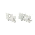 D&D Stainless Steel Self-Closing Regular Hinge, Tension Adjustable (N-N, White)