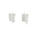 D&D Stainless Steel Self-Closing Regular Hinge, Tension Adjustable (N-N, White)