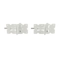 D&D Stainless Steel Self-Closing Regular Hinge, Tension Adjustable (N-N, White)