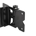 D&D Powder-Coated Stainless Steel, Self-Closing, Adjustable, Narrow to 2" Wrap-Around Gate Hinges for Vinyl Gates - Black - DDS2HNW3A (Wood Gate Hardware)