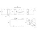 D&D Powder-Coated Stainless Steel, Self-Closing, Adjustable Hinges for Vinyl Gates 