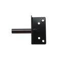 D&D Stainless Steel Padlockable Post Latch With Standard to Narrow Side Legs For Wood and Vinyl Gates (Black)