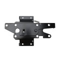D&D Stainless Steel Padlockable Post Latch With Standard to Narrow Side Legs For Wood and Vinyl Gates (Black)