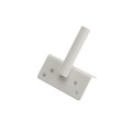 D&D Stainless Steel Padlockable Post Latch, Standard To Narrow Legs For Wood and Vinyl Gates(White) 