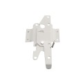 D&D Stainless Steel Padlockable Post Latch, Standard To Narrow Legs For Wood and Vinyl Gates(White) 