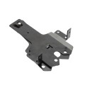 D&D Contemporary Powder-Coated, Adjustable Stainless Steel Padlockable Post Latch With Standard to Narrow Side Legs For Wood and Vinyl Gates (Black) - DDSLM - Diagram