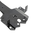 D&D Contemporary Powder-Coated, Adjustable Stainless Steel Padlockable Post Latch With Standard to Narrow Side Legs For Wood and Vinyl Gates (Black) - DDSLM - Diagram