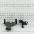 D&D Contemporary Powder-Coated, Adjustable Stainless Steel Padlockable Post Latch With Standard to Narrow Side Legs For Wood and Vinyl Gates (Black) - DDSLM - Diagram
