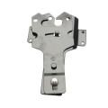 D&D Contemporary Powder-Coated, Adjustable Stainless Steel Padlockable Post Latch With Standard to Narrow Side Legs For Wood and Vinyl Gates (Black) - DDSLM - Diagram