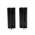D&D KwikFit Narrow Leaf Adjustable Self-Closing Aluminum Gate Hinge For All Swing Gates (Pair) Black - KF3A1BL