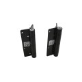 D&D KwikFit Adjustable Self Closing Aluminum Gate Hinge for Metal Swing Gates (Pair) Black - KF3BLS