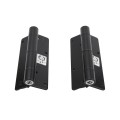 D&D KwikFit Adjustable Self Closing Aluminum Gate Hinge for Metal Swing Gates (Pair) Black - KF3BLS