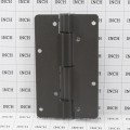 Aluminum Adjustable Self-Closing Gate Hinge, Aluminum Ridges, No Screws - D&D KF3BR (Single) - Bronze (Grid Shown For Scale)