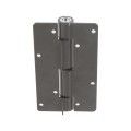 Aluminum Adjustable Self-Closing Gate Hinge, Aluminum Ridges, No Screws - D&D KF3BR (Single) - Bronze