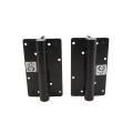 D&D KwikFit Adjustable Self-Closing Aluminum Gate Hinge With 2 Side Legs for Metal Swing Gates (Pair) Black - KF3L2BLS
