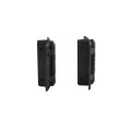 D&D Kit LokkLatch Series 2 Lockable Latch & KwikFit Self-Closing Hinges for Metal & Wood Gates (Black) - 8000-2104