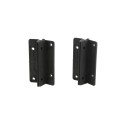 D&D Kit LokkLatch Series 2 Lockable Latch & KwikFit Self-Closing Hinges for Metal & Wood Gates (Black) - 8000-2104
