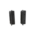 D&D Kit LokkLatch Series 2 Lockable Latch & KwikFit Self-Closing Hinges for Metal & Wood Gates (Black) - 8000-2104