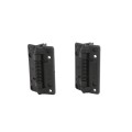 D&D Kit LokkLatch Series 2 Lockable Latch & KwikFit Self-Closing Hinges for Metal & Wood Gates (Black) - 8000-2104