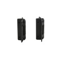 D&D KwikFit Fixed Tension Self-Closing Polymer Gate Hinge for Metal and Wood Swing Gates (Pair) Black - KF3S