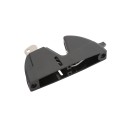 D&D LokkLatch Series 3 Adjustable Lockable Gate Latch With External Access Kit (Long Striker) (Black) - LL3ABL / LLAAB (LokkLatch Gate Latches)