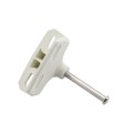 D&D LokkLatch Series 3 Adjustable Lockable Gate Latch With External Access Kit (Long Striker) (White) - LL3ABLW