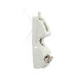 D&D LokkLatch Series 3 Adjustable Lockable Gate Latch With External Access Kit (Long Striker) (White) - LL3ABLW