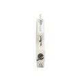 D&D LokkLatch Series 3 Adjustable Lockable Gate Latch With External Access Kit (Long Striker) (White) - LL3ABLW