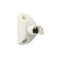 D&D LokkLatch Series 3 Adjustable Lockable Gate Latch With External Access Kit (Long Striker) (White) - LL3ABLW