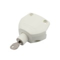 D&D LokkLatch Series 3 Adjustable Lockable Gate Latch With External Access Kit (Long Striker) (White) - LL3ABLW