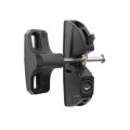 D&D LokkLatch Series 3 Adjustable Lockable Residential Gate Latch (Long Striker) (Black) - LL3AL (LokkLatch Gate Latches)