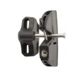 D&D LokkLatch Series 3 Adjustable Lockable Residential Gate Latch (Long Striker) (Black) - LL3AL (LokkLatch Gate Latches)