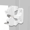 D&D LokkLatch Series 3 Adjustable Lockable Gate Latch With External Access Kit (Short Striker) (White) - LL3ABW