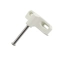 D&D LokkLatch Series 3 Adjustable Lockable Residential Gate Latch (Long Striker) (White) - LL3ALW