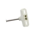 D&D LokkLatch Series 3 Adjustable Lockable Residential Gate Latch (Long Striker) (White) - LL3ALW