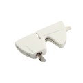 D&D LokkLatch Series 3 Adjustable Lockable Residential Gate Latch (Long Striker) (White) - LL3ALW