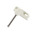 D&D LokkLatch Series 3 Adjustable Lockable Residential Gate Latch (Short Striker) (White) - LL3AW (LokkLatch Gate Latches)