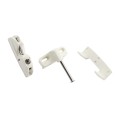 D&D LokkLatch Series 3 Adjustable Lockable Residential Gate Latch (Short Striker) (White) - LL3AW (LokkLatch Gate Latches)