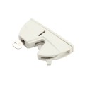 D&D LokkLatch Series 3 Adjustable Lockable Residential Gate Latch (Short Striker) (White) - LL3AW (LokkLatch Gate Latches)
