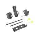 D&D LokkLatch Plus Series 3 Adjustable, Keyed Alike Privacy Gate Latch For All Gates (Black)