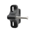 D&D LokkLatch Series 2 Adjustable Lockable Gate Latch for All Gates With External Access Kit (Black) - LLAAB