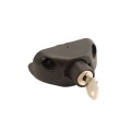 D&D LokkLatch Series 2 Adjustable Lockable Gate Latch for All Gates With External Access Kit (Black) - LLAAB