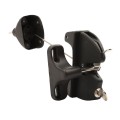 D&D LokkLatch Series 2 Adjustable Lockable Gate Latch for All Gates With External Access Kit (Black) - LLAAB