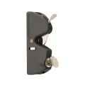 D&D Kit LokkLatch Series 2 Lockable Latch w/ External Access & TruClose Hinges for Wood & Vinyl Gates (Black) - 8000-1033