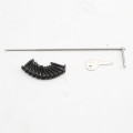 D&D Kit LokkLatch Series 2 Lockable Latch w/ External Access & TruClose Hinges for Wood & Vinyl Gates (Black) - 8000-1033