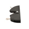 D&D LokkLatch Series 2 Adjustable Lockable Gate Latch for All Gates With External Access Kit (Black) - LLAAB