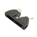 D&D LokkLatch Series 2 Adjustable Lockable Gate Latch for All Gates With External Access Kit (Black) - LLAAB