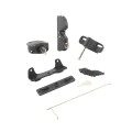 D&D LokkLatch Series 2 Adjustable Lockable Gate Latch for All Gates With External Access Kit (Black) - LLAAB