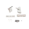 D&D Kit LokkLatch Series 2 Lockable Latch & TruClose Self-Closing Hinges for Metal Pool Gates (White) - 8000-1032