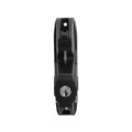 D&D LokkLatch Deluxe Series 3 Dual-Sided Lockable, Keyed Alike Gate Latch for All Gates With External Access Kit (Black) - LLD3KA